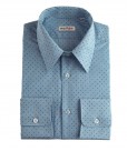 Blue Shirt with Micro Dots