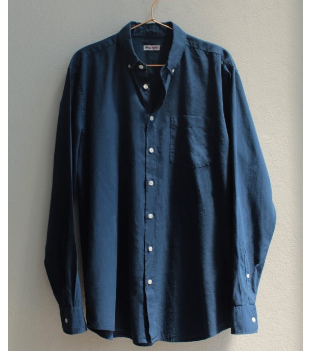 Blue Linen Shirt 