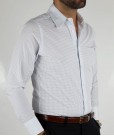 Camisa Branca com Micro Pintas